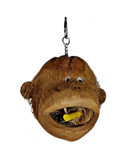 AE Cage Company Happy Beaks Coco Monkey Head for Birds - 1 count