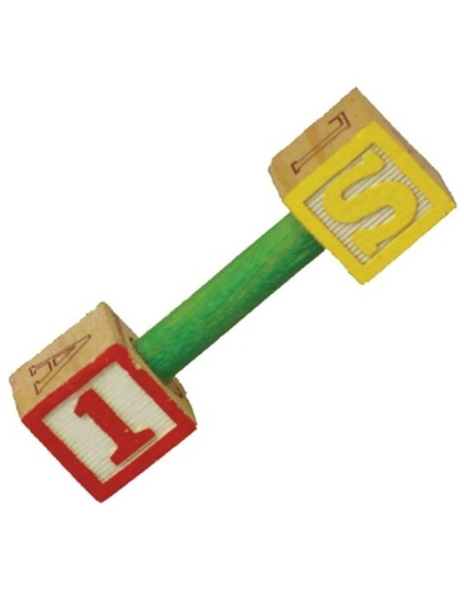 AE Cage Company Happy Beaks Pumping Letters Foot Toy for Birds - 1 count