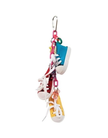 AE Cage Company Happy Beaks Sneakers on a Line Bird Toy - 1 count
