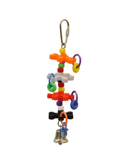 AE Cage Company Happy Beaks Tiny Rings and Stars Bird Toy - 1 count