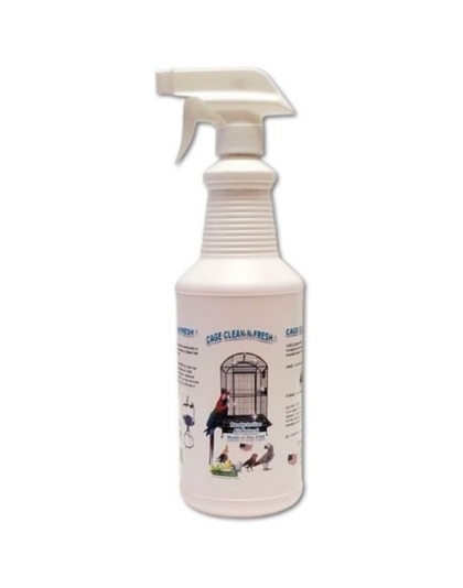AE Cage Company Cage Clean n Fresh Cage Cleaner Fresh Pepermint Scent - 32 oz Sprayer
