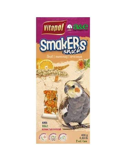 A&E Cage Company Smakers Cockatiel Orange Treat Sticks - 2 count