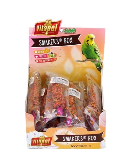 A&E Cage Company Smakers Parakeet Strawberry Treat Sticks - 12 count