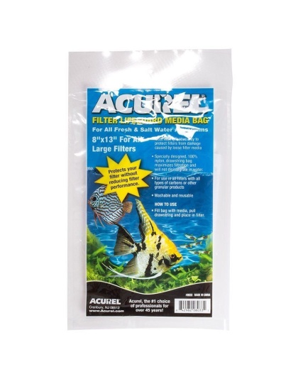 Acurel Filter Lifeguard Media Bag with Drawstring - 13" Long x 8" Wide