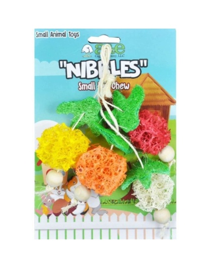 AE Cage Company Nibbles Fruit Bunch Loofah Chew Toy - 1 count