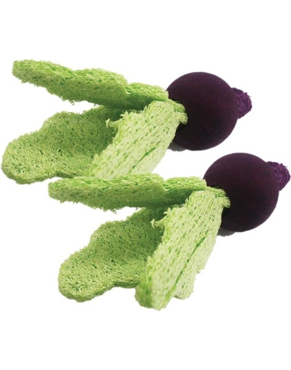 AE Cage Company Nibbles Turnip Loofah Chew Toys with Wood - 2 count