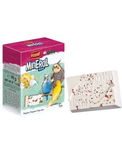 AE Cage Company Popcorn Infused Bird Mineral Block Large - 1 count