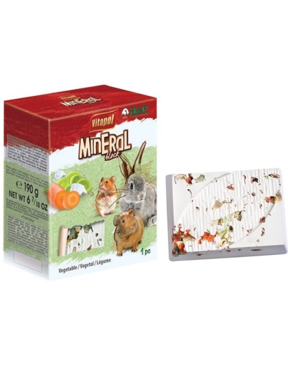 AE Cage Company Vegetable Flavored Mineral Block Large - 1 count