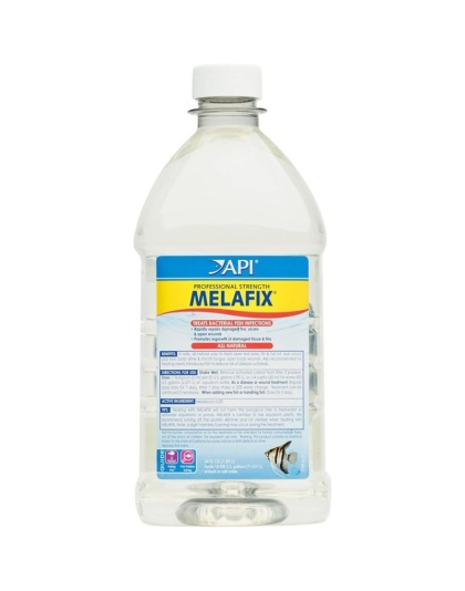 API MelaFix Antibacterial Fish Remedy - 64 oz Bottle (Treats 18,900 Gallons)