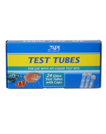 API Replacement Test Tubes - 24 Test Tubes with Caps