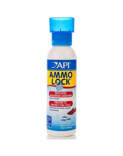 API Ammo Lock Ammonia Detoxifier for Aquariums - 4 oz (Treats 236 Gallons)