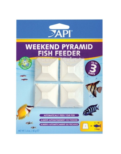 API 3-Day Pyramid Fish Feeder - Feeds 15-20 Fish for up to 4 Days