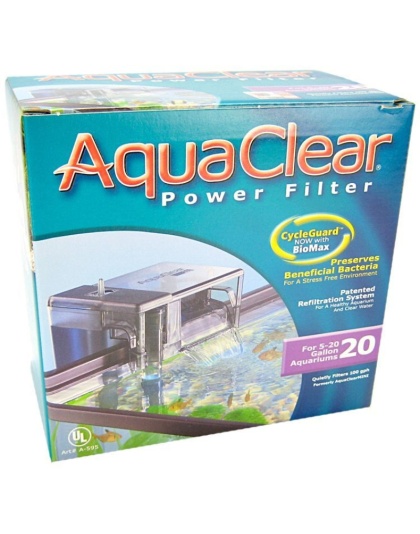 Aquaclear Power Filter - Aquaclear 20 (100 GPH - 5-20 Gallon Tanks)
