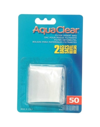 AquaClear Filter Insert Nylon Media Bag - 50 gallon - 2 count