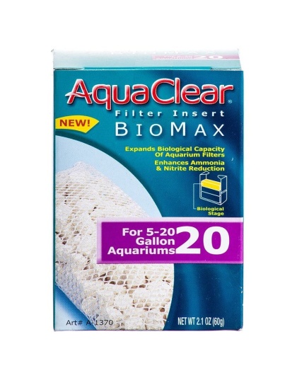 Aquaclear Bio Max Filter Insert - Bio Max 20 (Fits AquaClear 20 & Mini)