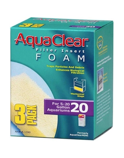 Aquaclear Filter Insert Foam - Size 20 - 3 count