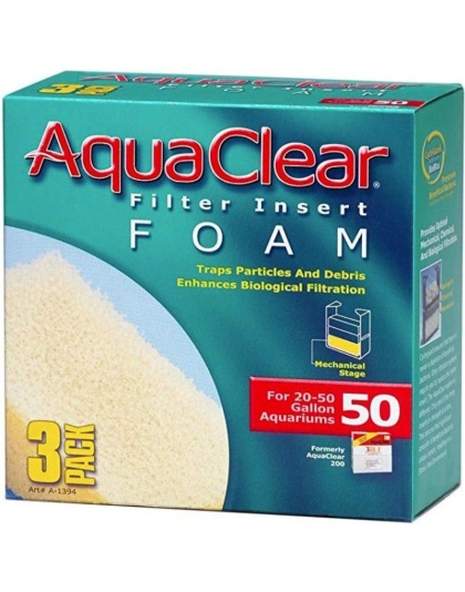 Aquaclear Filter Insert Foam - Size 50 - 3 count