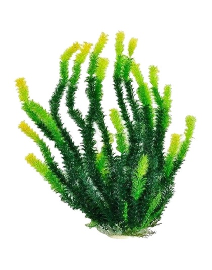 Aquatop Green Aquarium Plant with Light Tips - 1 count (20"H)