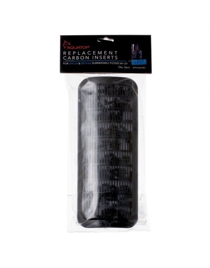 Aquatop Replacement Carbon Cartridge Insert for Submersible UV Filter - 2 Pack - (Fits SP9-UV & SP13-UV)