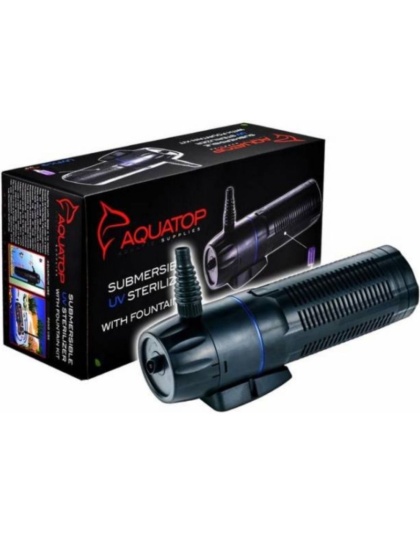 Aquatop Submersible Pond UV Filter with Fountain Kit - 13 Watts - 264 GPH (For Ponds up to 2,377 Gallons & Aquariums up to 75 Gallons)