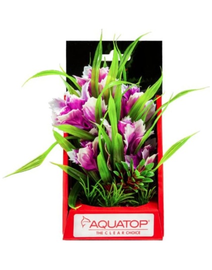 Aquatop Vibrant Garden Aquarium Plant Violet - 6" tall