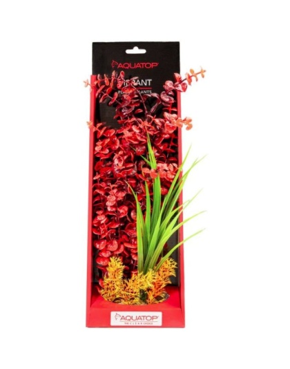 Aquatop Vibrant Wild Aquarium Plant Red - 16" tall