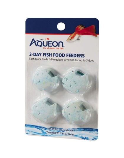 Aqueon 3-Day Fish Food Feeders - 4 Pack