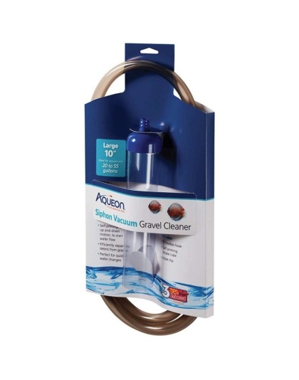 Aqueon Siphon Vacuum Gravel Cleaner - Large - 10" Tube with 6' Hose - (Aquariums 20-55 Gallons)
