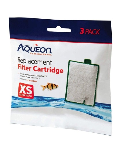 Aqueon Replacement Filter Cartridges for E Internal Power Filter - X-Small - 3 Count
