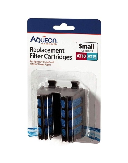 Aqueon Replacement Filter Cartridges for QuietFlow Filters - Small - 2 Count