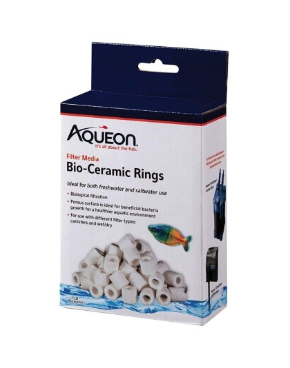 Aqueon QuietFlow Bio Cermaic Rings Filter Media - 1 lb