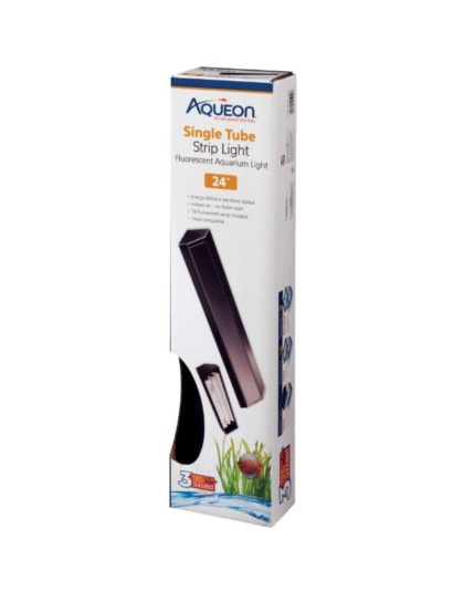 Aqueon Fluorescent Strip Light Black - 24" long