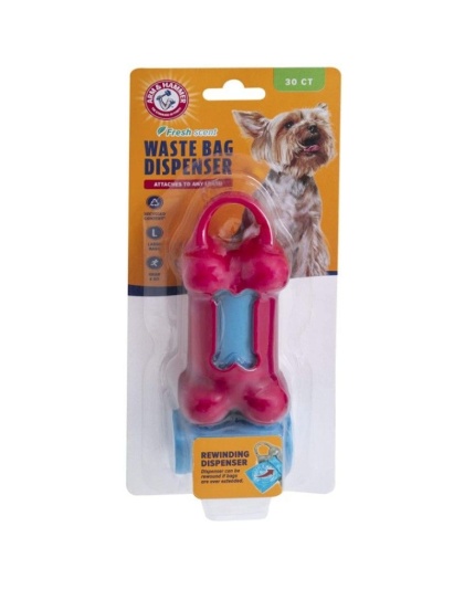 Arm and Hammer Waste Bag Bone Dispenser Assorted Colors - 1 count