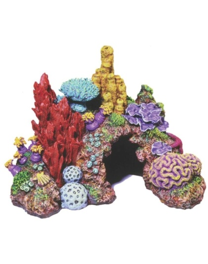 Blue Ribbon Pet Exotic Environments Caribbean Living Reef Aquarium Ornament 12"L x 8.5W" x 9"H - 1 count