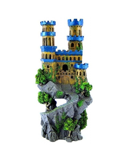 Blue Ribbon Medieval Castle - 4.5"L x 5"W x 12"H