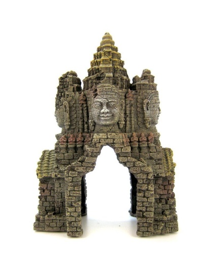 Blue Ribbon Angkor Wat Temple Gate Ornament - 6.75"L x 4"W x 9.75H