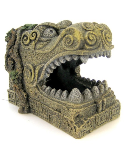 Blue Ribbon Serpent Head Tomb Ornament - 5.5"L x 3.5"W x 4.5"H