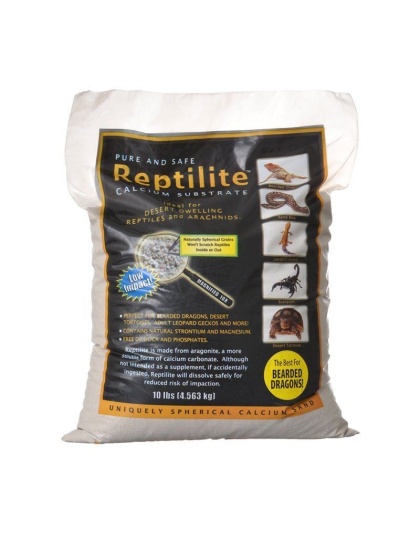Blue Iguana Reptilite Calcium Substrate for Reptiles - Natural White - 40 lbs - (4 x 10 lb Bags)