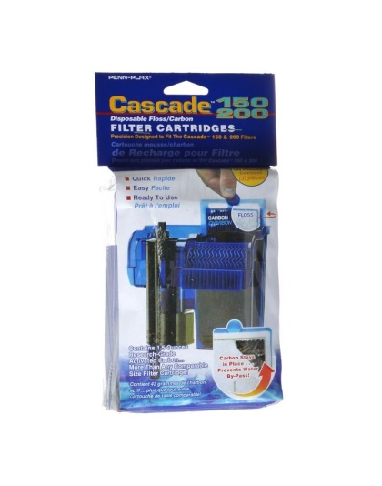 Cascade 150/200 Disposable Floss & Carbon Power Filter Cartridges - 3 Pack