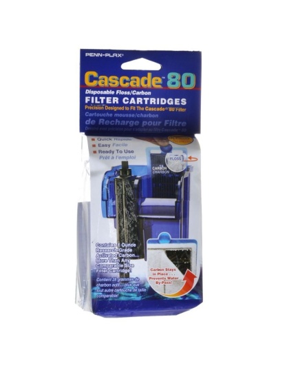 Cascade 80 Disposable Floss & Carbon Power Filter Cartridges - 3 Pack