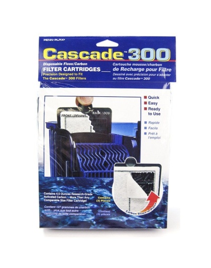 Cascade 300 Disposable Floss & Carbon Power Filter Cartridges - 3 Pack