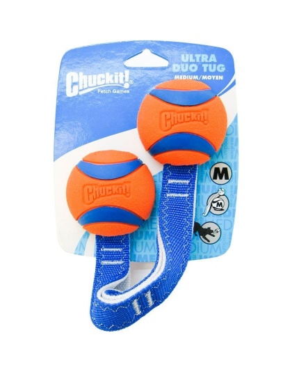Chuckit Chuckit Ultra Duo Tug - Medium Ball - 2.25" Diameter (1 Pack)