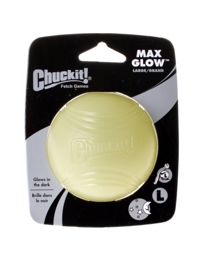 Chuckit Max Glow Ball - Large Ball - 3" Diameter (1 Pack)