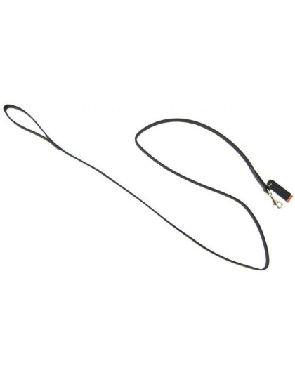 Circle T Leather Lead - 6' Long - Black - 6' Long x 3/8" Wide