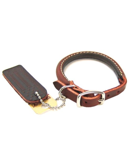 Circle T Latigo Leather Round Collar - 10" Long x 3/8" Wide