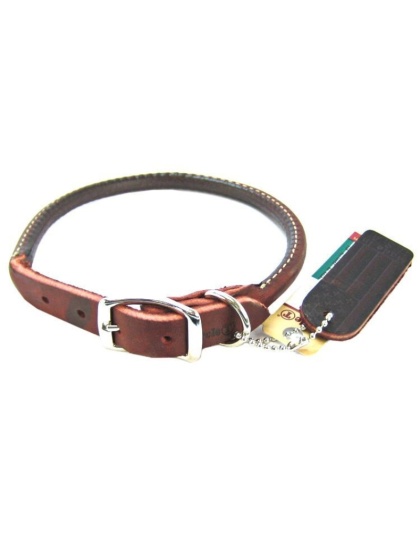 Circle T Latigo Leather Round Collar - 16" Long x 5/8" Wide