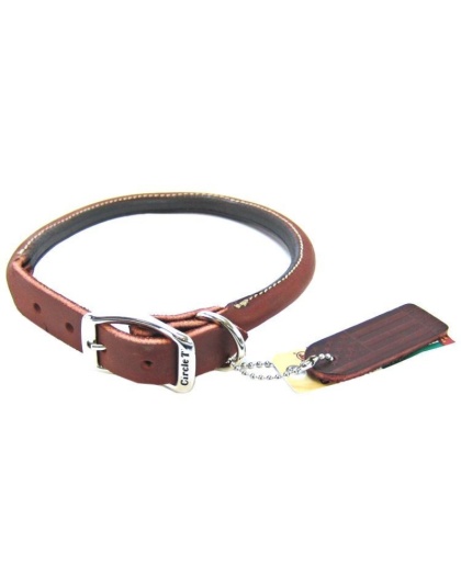 Circle T Latigo Leather Round Collar - 18" Long x 3/4" Wide