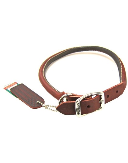 Circle T Latigo Leather Round Collar - 20" Long x 3/4" Wide