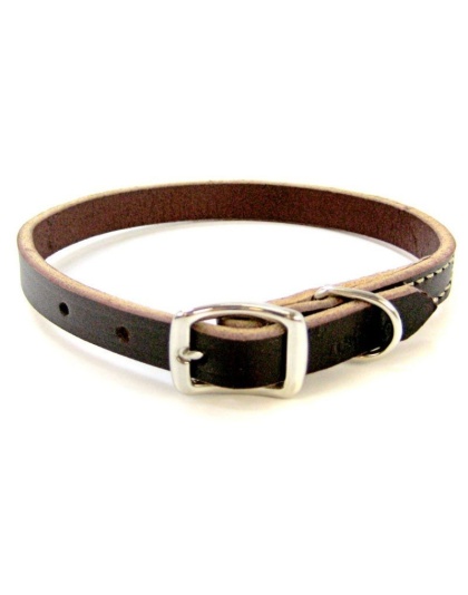 Circle T Latigo Leather Town Collar - 12" Long x 3/8" Wide