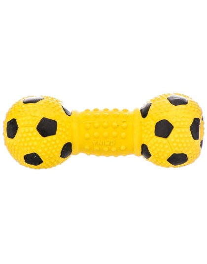Rascals Latex Soccer Ball Dumbbell Dog Toy - Blue - 5.5" Long